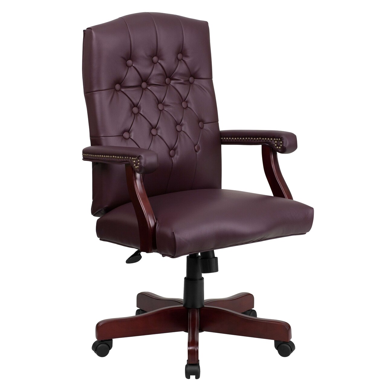 Merrick Lane Versailles High Back Tufted Home Office Chair With Height Adjustment And 360° Swivel